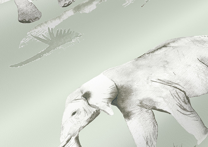 Elephant Herd, Pasture - Roller Blind - Image 4